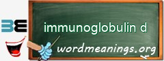 WordMeaning blackboard for immunoglobulin d